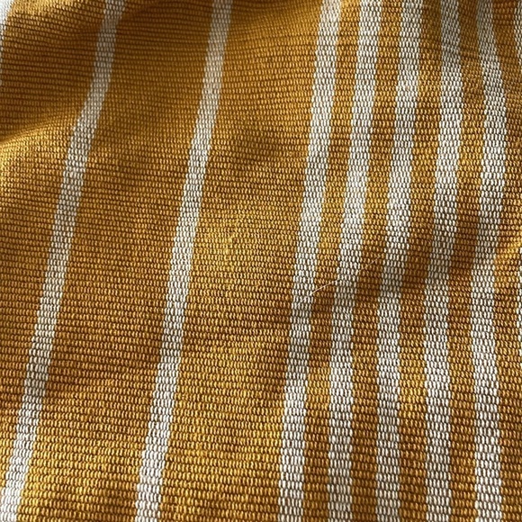 mustard and cream woven tote bag - Picture 10 of 10